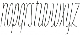 Carlino Italic Regular otf (400) Font LOWERCASE