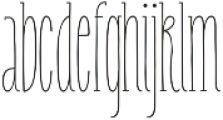 Carlino Serif Regular otf (400) Font LOWERCASE