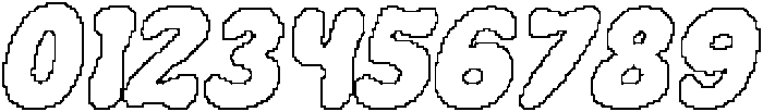 Carlise Pixel Outline otf (400) Font OTHER CHARS