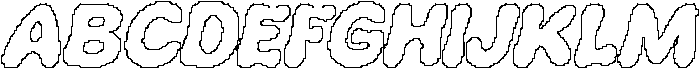 Carlise Pixel Outline otf (400) Font UPPERCASE