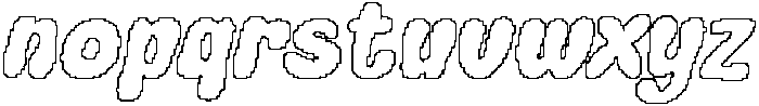 Carlise Pixel Outline otf (400) Font LOWERCASE