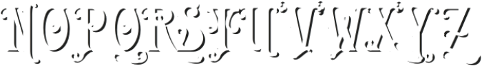 Carllosta Shadow otf (400) Font UPPERCASE
