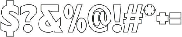 Carlone Outline otf (400) Font OTHER CHARS