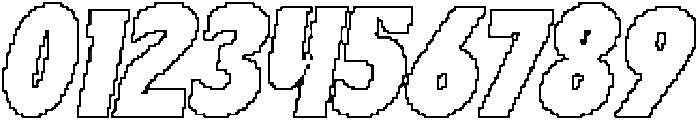 Carlone Pixel Outline otf (400) Font OTHER CHARS