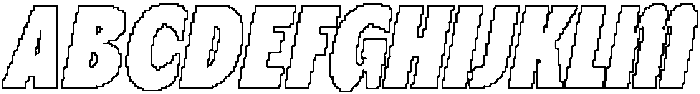 Carlone Pixel Outline otf (400) Font UPPERCASE