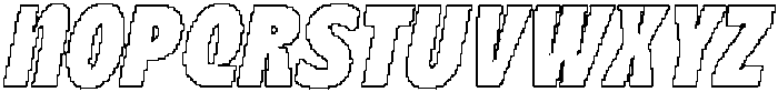 Carlone Pixel Outline otf (400) Font UPPERCASE