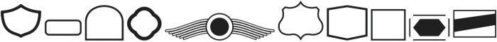 Carlsons Badge Regular otf (400) Font OTHER CHARS