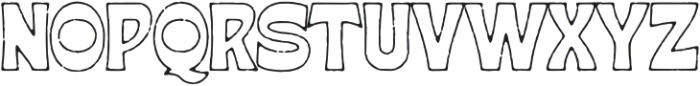 Carmesi Corte Outline Rough otf (400) Font LOWERCASE