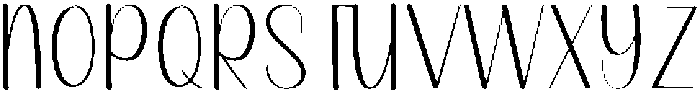 Carmila Regular otf (400) Font UPPERCASE