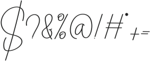 Carmila Signature Regular otf (400) Font OTHER CHARS