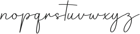 Carmila Signature Regular otf (400) Font LOWERCASE