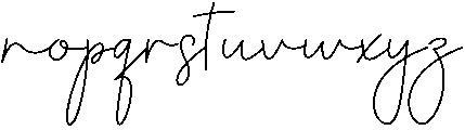 Carolina Regular otf (400) Font LOWERCASE