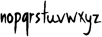 Carolina Regular otf (400) Font LOWERCASE