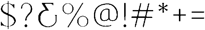 Caroline otf (400) Font OTHER CHARS