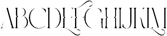 Caroline otf (400) Font UPPERCASE