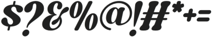 Caromy Bold Italic otf (700) Font OTHER CHARS
