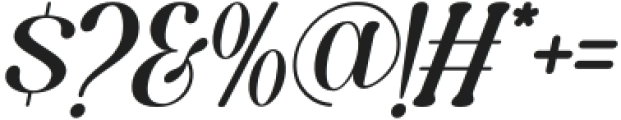 Caromy Thin Italic otf (100) Font OTHER CHARS