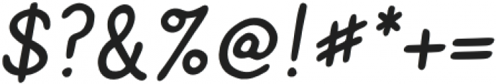 Caroni Bold Italic otf (700) Font OTHER CHARS