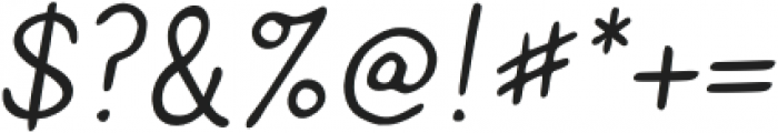Caroni Italic otf (400) Font OTHER CHARS