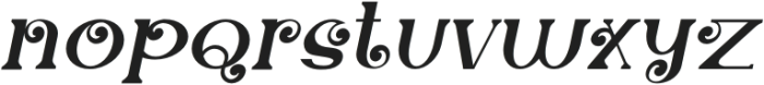 Caroolyn-Italic otf (400) Font LOWERCASE