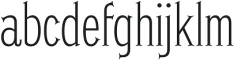 Carriage Light otf (300) Font LOWERCASE