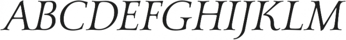 Carrig Basic Display Italic otf (400) Font UPPERCASE