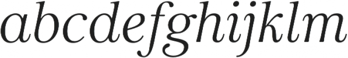 Carrig Pro Display Italic otf (400) Font LOWERCASE
