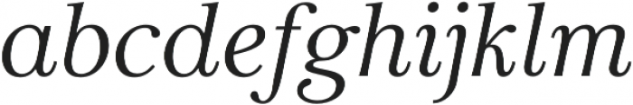 Carrig Pro Light Italic otf (300) Font LOWERCASE