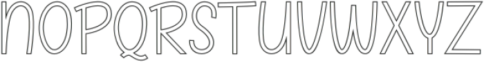 Carrot Outline otf (400) Font UPPERCASE