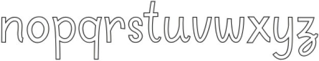 Carrot Outline otf (400) Font LOWERCASE
