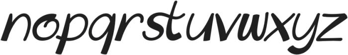 Carry Easter Italic otf (400) Font LOWERCASE