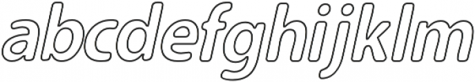 Carson Outline Medium Italic otf (500) Font LOWERCASE