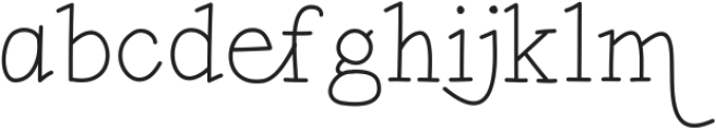 CartWright Medium otf (500) Font LOWERCASE