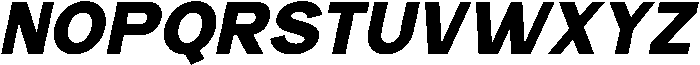 Carteny Black Italic otf (900) Font UPPERCASE