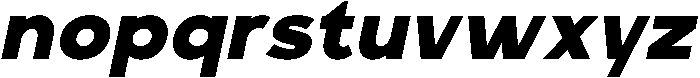 Carteny Black Italic otf (900) Font LOWERCASE