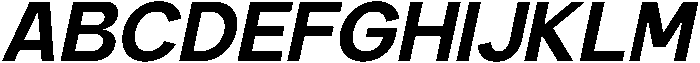Carteny Bold Italic otf (700) Font UPPERCASE
