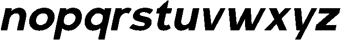 Carteny Bold Italic otf (700) Font LOWERCASE