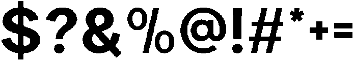 Carteny Bold otf (700) Font OTHER CHARS