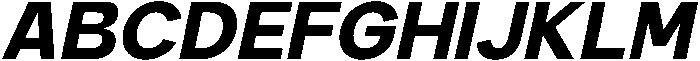 Carteny Extra Bold Italic otf (700) Font UPPERCASE