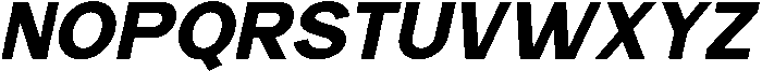 Carteny Extra Bold Italic otf (700) Font UPPERCASE