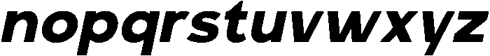 Carteny Extra Bold Italic otf (700) Font LOWERCASE