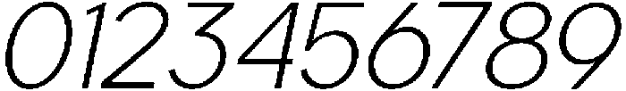Carteny Extra Light Italic otf (200) Font OTHER CHARS