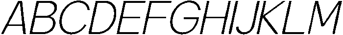 Carteny Extra Light Italic otf (200) Font