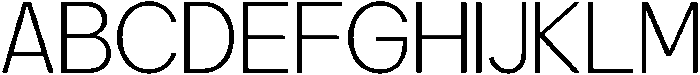 Carteny Extra Light otf (200) Font UPPERCASE