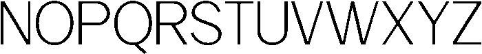 Carteny Extra Light otf (200) Font UPPERCASE