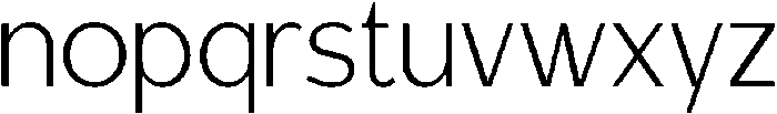 Carteny Extra Light otf (200) Font LOWERCASE