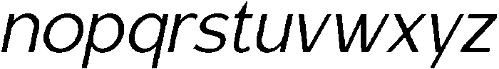 Carteny Light Italic otf (300) Font LOWERCASE