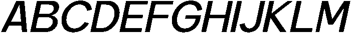 Carteny Medium Italic otf (500) Font UPPERCASE