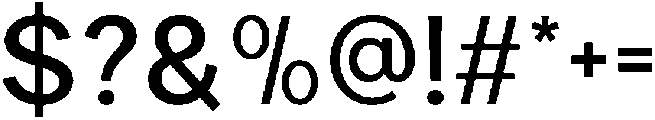 Carteny Medium otf (500) Font OTHER CHARS