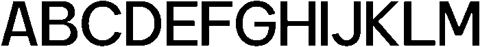 Carteny Medium otf (500) Font UPPERCASE